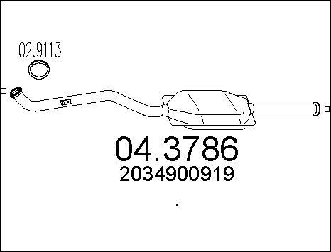 MTS 04.3786 - Catalyseur cwaw.fr