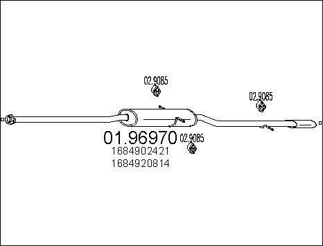 MTS 01.96970 - Silencieux arrière cwaw.fr