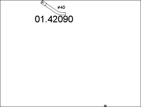 MTS 01.42090 - Tuyau d'échappement cwaw.fr