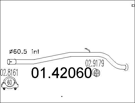 MTS 01.42060 - Tuyau d'échappement cwaw.fr