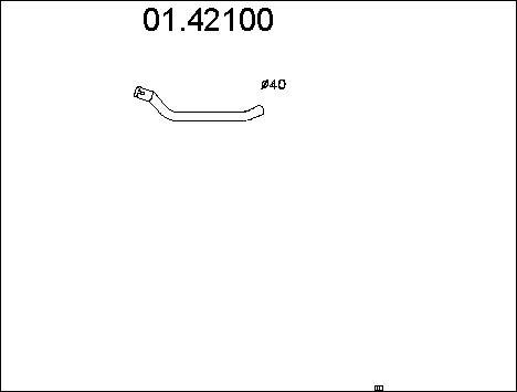 MTS 01.42100 - Tuyau d'échappement cwaw.fr