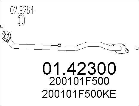 MTS 01.42300 - Tuyau d'échappement cwaw.fr