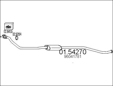 MTS 01.54270 - Silencieux central cwaw.fr