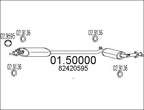 MTS 01.50000 - Silencieux central cwaw.fr