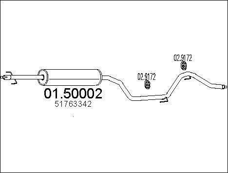 MTS 01.50002 - Silencieux central cwaw.fr