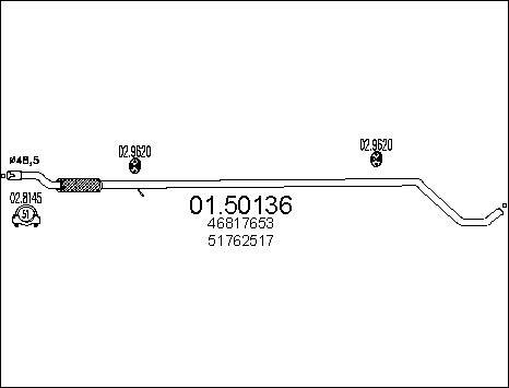 MTS 01.50136 - Silencieux central cwaw.fr