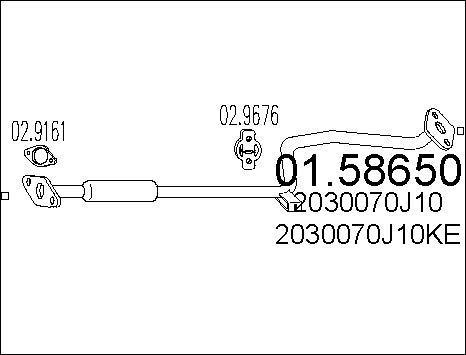 MTS 01.58650 - Silencieux central cwaw.fr