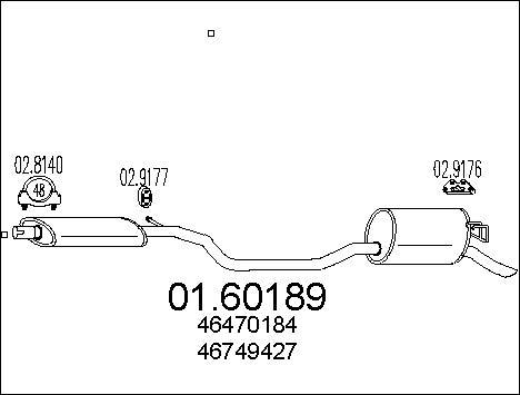 MTS 01.60189 - Silencieux arrière cwaw.fr