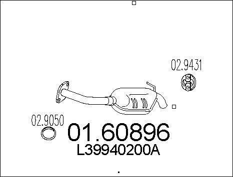 MTS 01.60896 - Silencieux arrière cwaw.fr