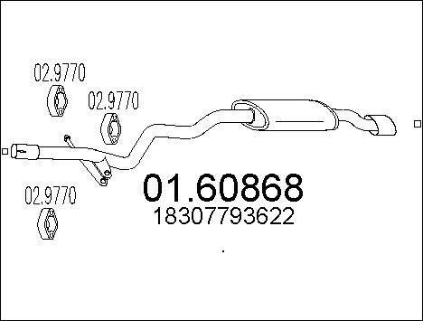 MTS 01.60868 - Silencieux arrière cwaw.fr