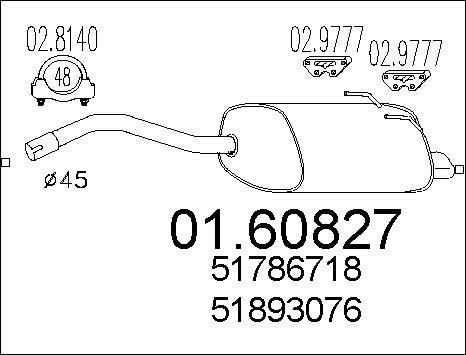 MTS 01.60827 - Silencieux arrière cwaw.fr