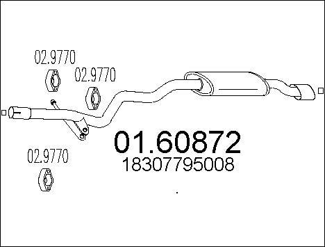 MTS 01.60872 - Silencieux arrière cwaw.fr