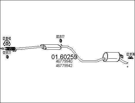 MTS 01.60259 - Silencieux arrière cwaw.fr