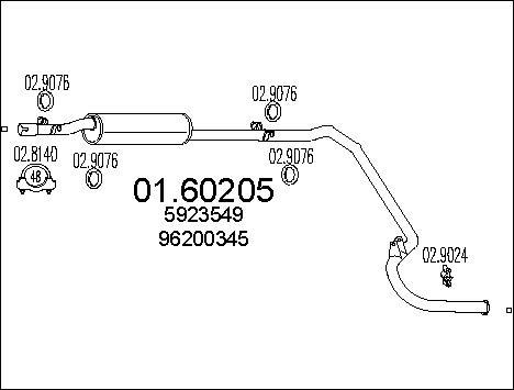 MTS 01.60205 - Silencieux arrière cwaw.fr