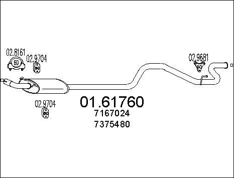 MTS 01.61760 - Silencieux arrière cwaw.fr