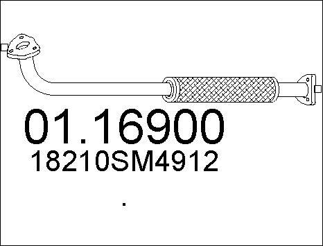 MTS 01.16900 - Tuyau d'échappement cwaw.fr