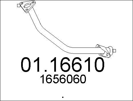 MTS 01.16610 - Tuyau d'échappement cwaw.fr