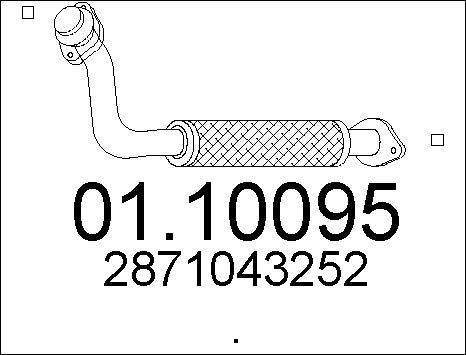 MTS 01.10095 - Tuyau d'échappement cwaw.fr