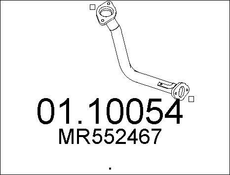 MTS 01.10054 - Tuyau d'échappement cwaw.fr