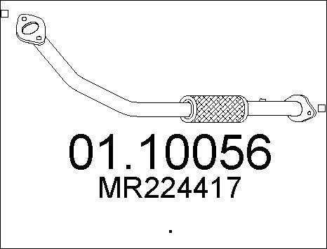 MTS 01.10056 - Tuyau d'échappement cwaw.fr