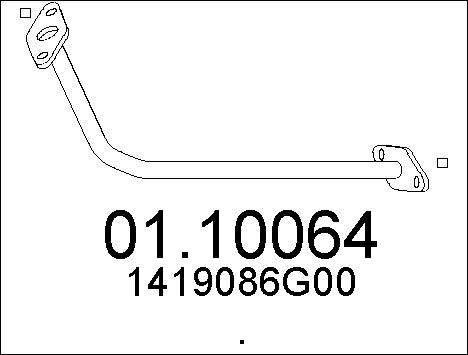 MTS 01.10064 - Tuyau d'échappement cwaw.fr