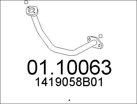 MTS 01.10063 - Tuyau d'échappement cwaw.fr