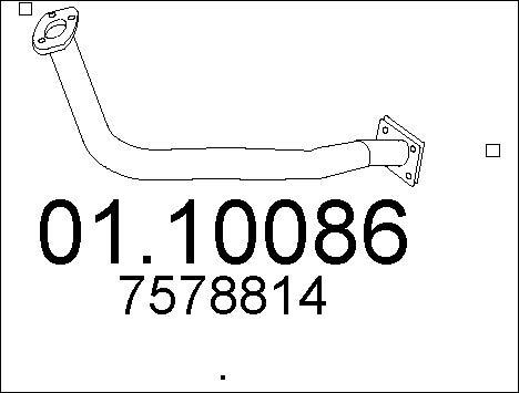 MTS 01.10086 - Tuyau d'échappement cwaw.fr