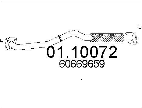 MTS 01.10072 - Tuyau d'échappement cwaw.fr