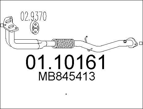 MTS 01.10161 - Tuyau d'échappement cwaw.fr