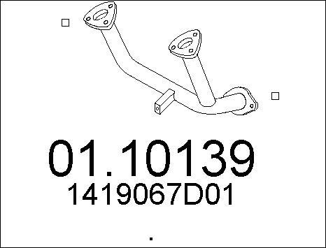 MTS 01.10139 - Tuyau d'échappement cwaw.fr