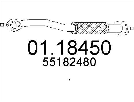 MTS 01.18450 - Tuyau d'échappement cwaw.fr