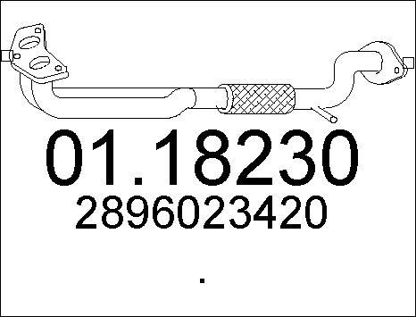 MTS 01.18230 - Tuyau d'échappement cwaw.fr