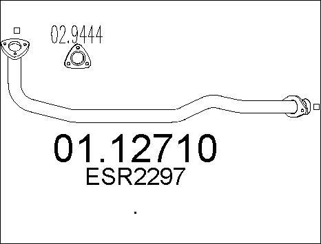 MTS 01.12710 - Tuyau d'échappement cwaw.fr