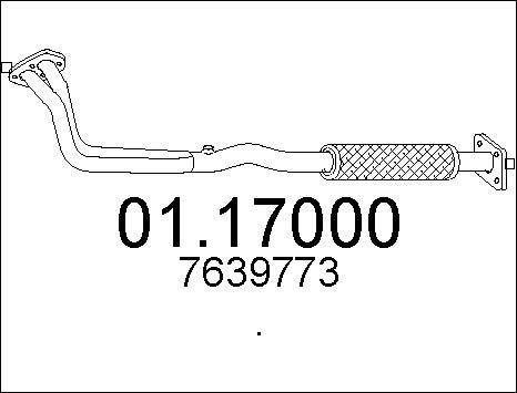 MTS 01.17000 - Tuyau d'échappement cwaw.fr