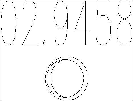 MTS 02.9458 - Joint d'étanchéité, tuyau d'échappement cwaw.fr