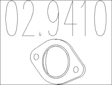 MTS 02.9410 - Joint d'étanchéité, tuyau d'échappement cwaw.fr