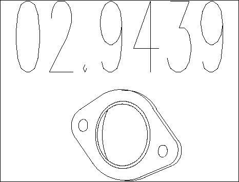 MTS 02.9439 - Joint d'étanchéité, tuyau d'échappement cwaw.fr