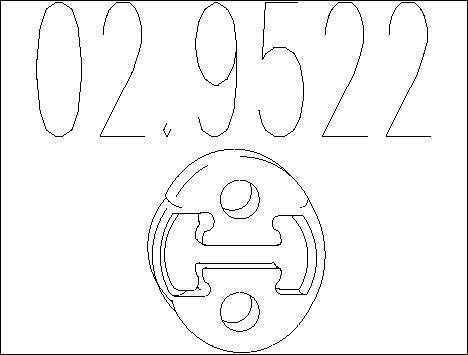 MTS 02.9522 - Suspension, échappement cwaw.fr