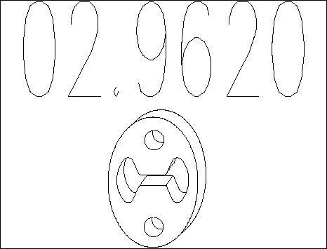 MTS 02.9620 - Suspension, échappement cwaw.fr