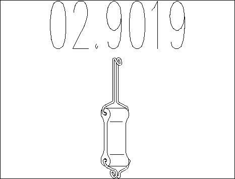 MTS 02.9019 - Suspension, échappement cwaw.fr