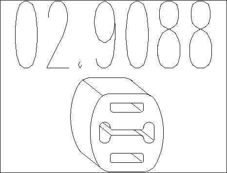 MTS 02.9088 - Suspension, échappement cwaw.fr