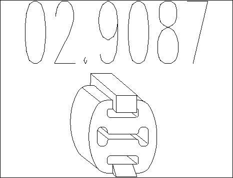 MTS 02.9087 - Suspension, échappement cwaw.fr