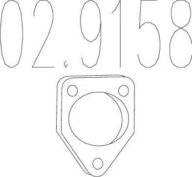MTS 02.9158 - Joint d'étanchéité, tuyau d'échappement cwaw.fr