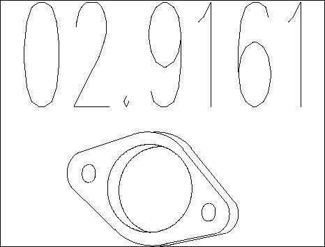 MTS 02.9161 - Joint d'étanchéité, tuyau d'échappement cwaw.fr