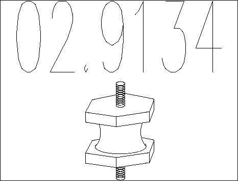 MTS 02.9134 - Suspension, échappement cwaw.fr