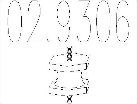 MTS 02.9306 - Suspension, échappement cwaw.fr