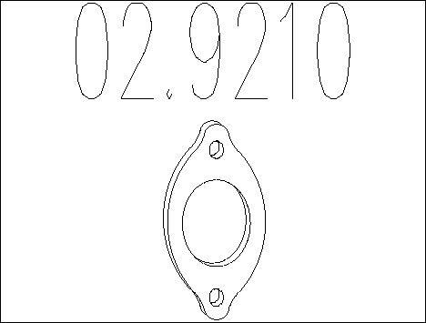 MTS 02.9210 - Joint d'étanchéité, tuyau d'échappement cwaw.fr