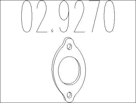 MTS 02.9270 - Joint d'étanchéité, tuyau d'échappement cwaw.fr