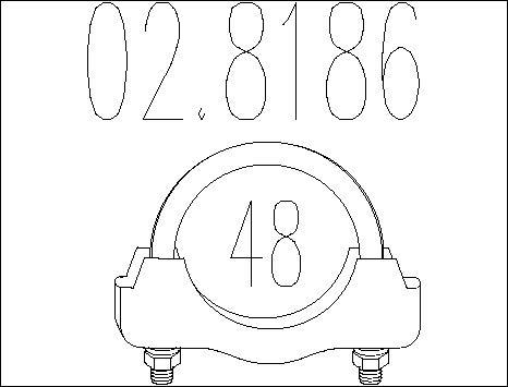 MTS 02.8186 - Raccord de tuyau, système d'échappement cwaw.fr