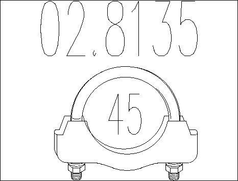 MTS 02.8135 - Raccord de tuyau, système d'échappement cwaw.fr